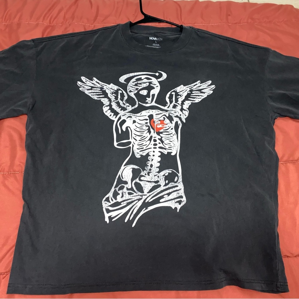 Fashion Nova Angel Skeleton Graphic Tee